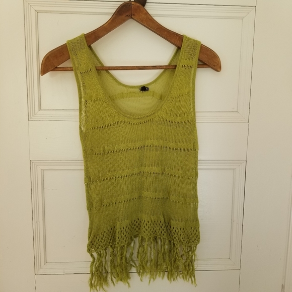 Sheer Green Tank Top - Picture 4 of 4